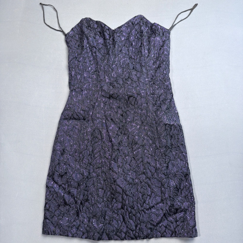 P.J. and Company Purple Strapless Mini‎ Dress Party Cocktail Size 10